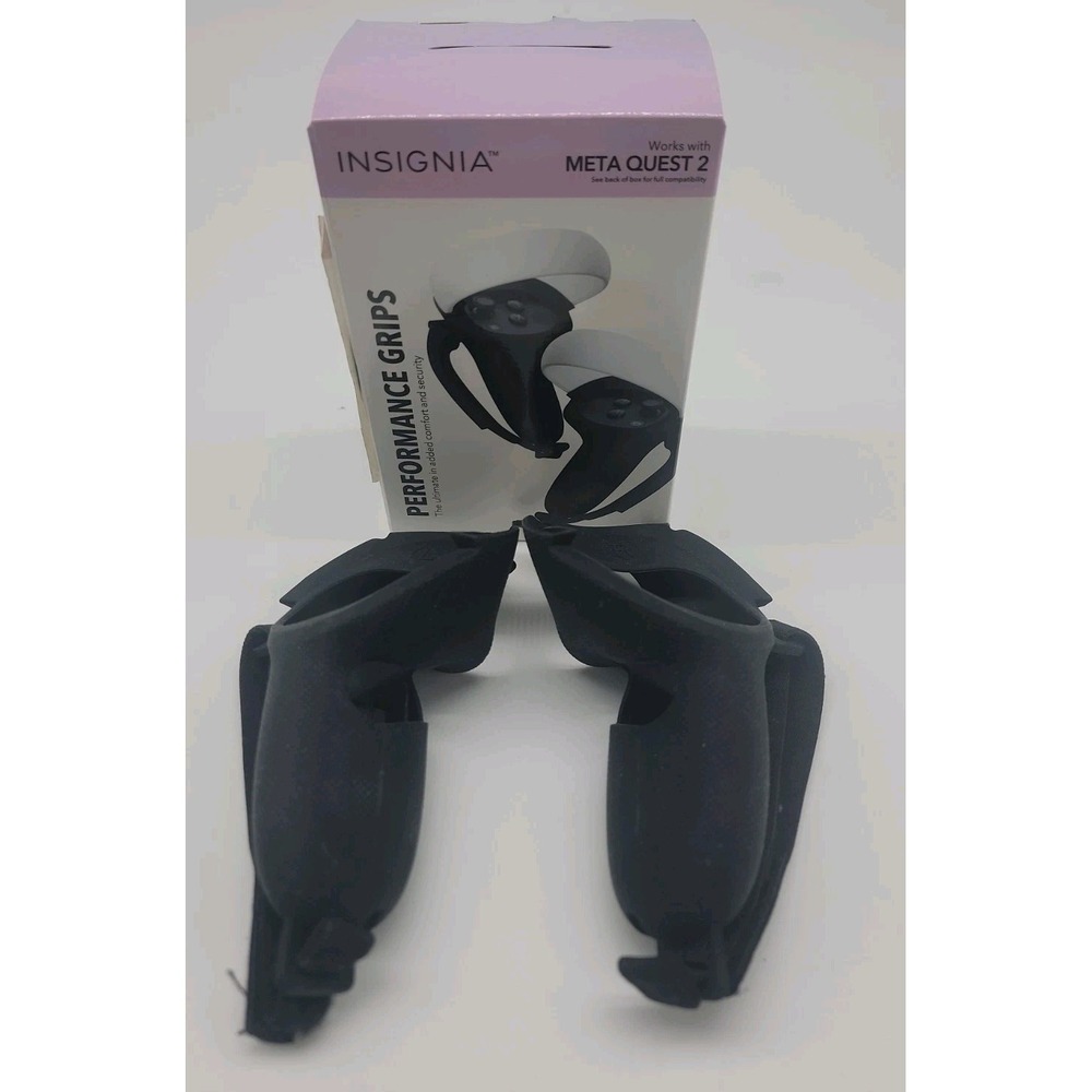 Insignia Performance Grips + Straps Meta Quest 3 & 3S In Box NS-MQ3HG5 Excellent